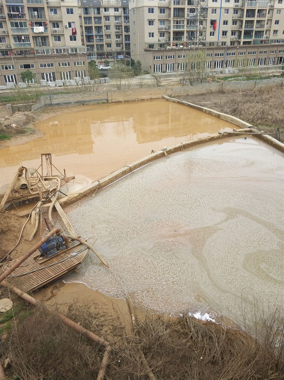 重兴镇沉淀池淤泥清理-厂区废水池淤泥清淤