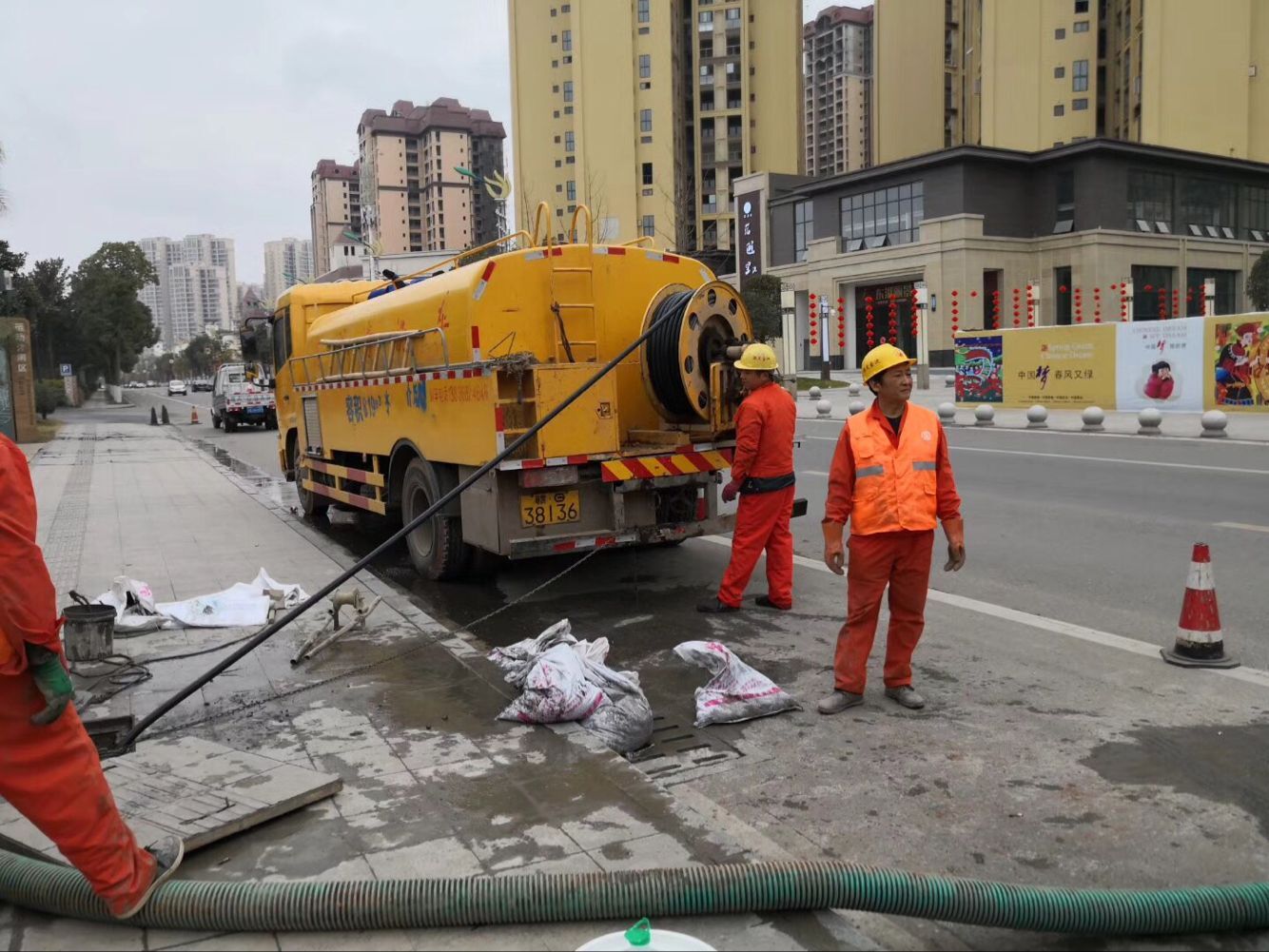 重兴镇排污管道清淤-管道清洗